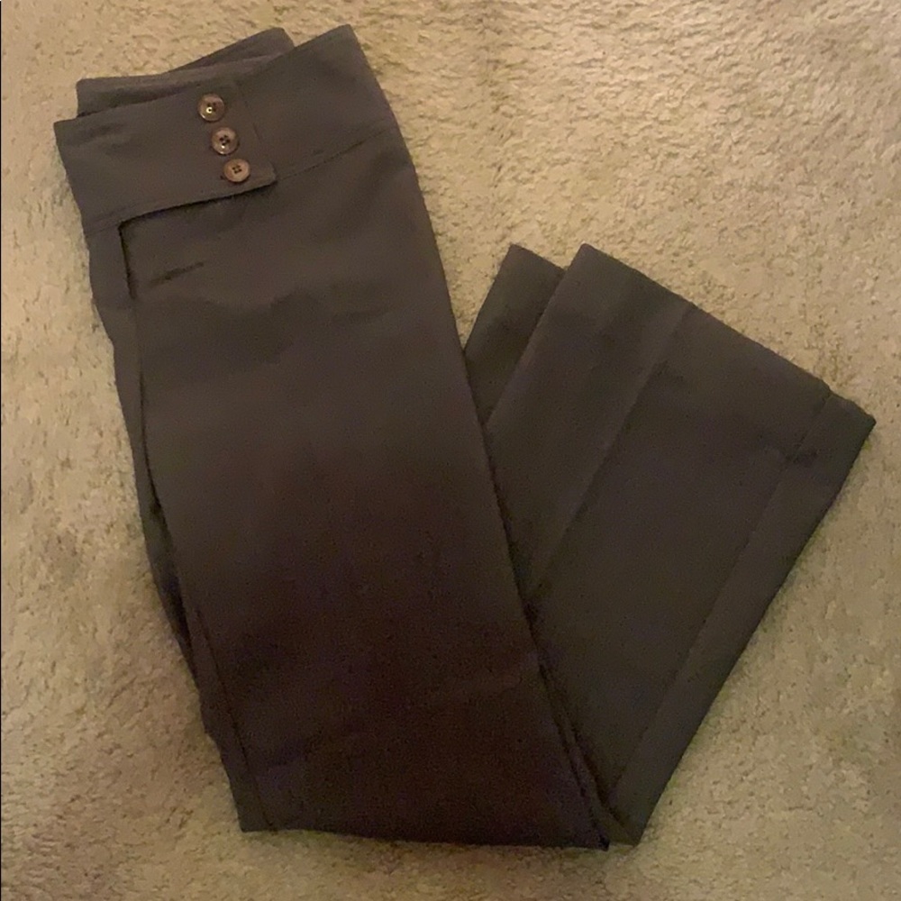Gray work pants